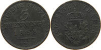 BRANDENBURG PREUSSEN 3 PFENNIG Wilhelm I. (1861-1888) -