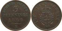 BRANDENBURG PREUSSEN 3 PFENNIG Wilhelm I. (1861-1888) -