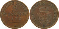 BRANDENBURG PREUSSEN 3 PFENNIG Wilhelm I. (1861-1888) -