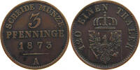 BRANDENBURG PREUSSEN 3 PFENNIG Wilhelm I. (1861-1888) -