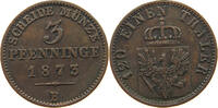BRANDENBURG PREUSSEN 3 PFENNIG Wilhelm I. (1861-1888) -