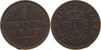 BRANDENBURG PREUSSEN PFENNIG Wilhelm I. (1861-1888) -