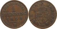 BRANDENBURG PREUSSEN PFENNIG Wilhelm I. (1861-1888) -