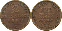 BRANDENBURG PREUSSEN 2 PFENNIG Wilhelm I. (1861-1888) -