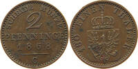 BRANDENBURG PREUSSEN 2 PFENNIG Wilhelm I. (1861-1888) -