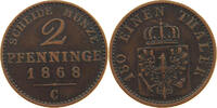 BRANDENBURG PREUSSEN 2 PFENNIG Wilhelm I. (1861-1888) -