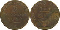 BRANDENBURG PREUSSEN 3 PFENNIG Friedrich Wilhelm IV. (1840-1861) -