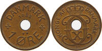 DENMARK 1 ÖRE CHRISTIAN X. (1912-1947) -