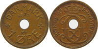 DENMARK 1 ÖRE CHRISTIAN X. (1912-1947) -