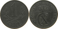 DENMARK 1 ÖRE CHRISTIAN X. (1912-1947) -