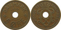 DENMARK 5 ÖRE CHRISTIAN X. (1912-1947) -