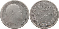 GREAT BRITAIN THREEPENCE EDWARD VII. (1901 - 1910) -