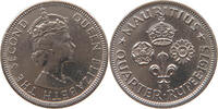 MAURITIUS 1/4 RUPEE ELIZABETH II. (1952-2022) -