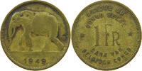 BELGIAN CONGO 1 FRANC LEOPOLD III. (1934-1951) -
