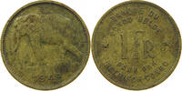 BELGIAN CONGO 1 FRANC LEOPOLD III. (1934-1951) -
