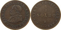 Vatikan 1/2 soldo Pius IX -