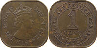 MALAYA AND BRITISH BORNEO 1 CENT ELIZABETH II. (1952-2022) -