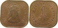 MALAYA AND BRITISH BORNEO 1 CENT ELIZABETH II. (1952-2022) -