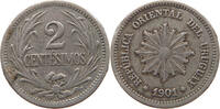 URUGUAY 2 CENTESIMOS 1901 S 5,00 EUR  zzgl. 5,99 EUR Versand