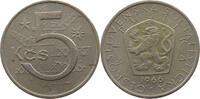 CZECHOSLOVAKIA 5 KORUN -