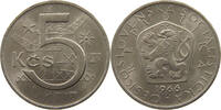 CZECHOSLOVAKIA 5 KORUN -