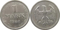 WEIMARER REPUBLIK 1 MARK 1924 A SS+ 25,00 EUR  zzgl. 5,99 EUR Versand