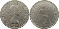 GREAT BRITAIN PENNY ELIZABETH II. (1952-2022) SILVER PLATED -