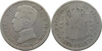 SPAIN 1 PESETA ALFONSO XIII. (1886–1941) -