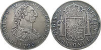 SPAIN 8 REALES CARLOS IV. (1788-1808) NON SILVER FORGERY COPY RESTRIKE -