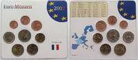 FRANCE SET MÜNZEN 2001 -