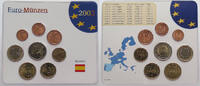 SET 2002 SPAIN MÜNZEN 2001 UNC