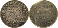 AUSTRIA MEDAILLE 1936 70 JAHRE BANKHAUS J. CHRYSTOPH WIEN AG SS