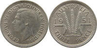 AUSTRALIA 3 PENCE GEORGE VI. (1936-1952) -