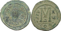 BYZANTINE EMPIRE 40 NUMMI FOLLIS JUSTINIAN I. (527-565) -