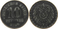 ERSATZMÜNZEN DES 1. WELTKRIEGS 10 PFENNIG EISEN -