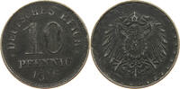 ERSATZMÜNZEN DES 1. WELTKRIEGS 10 PFENNIG EISEN -