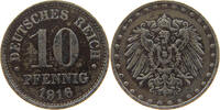 ERSATZMÜNZEN DES 1. WELTKRIEGS 10 PFENNIG EISEN -