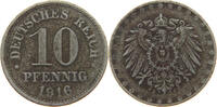 ERSATZMÜNZEN DES 1. WELTKRIEGS 10 PFENNIG EISEN -