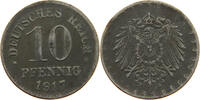 ERSATZMÜNZEN DES 1. WELTKRIEGS 10 PFENNIG EISEN -
