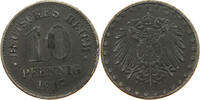 ERSATZMÜNZEN DES 1. WELTKRIEGS 10 PFENNIG EISEN -