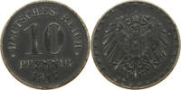 ERSATZMÜNZEN DES 1. WELTKRIEGS 10 PFENNIG EISEN -
