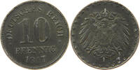 ERSATZMÜNZEN DES 1. WELTKRIEGS 10 PFENNIG EISEN -