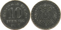 ERSATZMÜNZEN DES 1. WELTKRIEGS 10 PFENNIG EISEN -