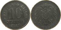 ERSATZMÜNZEN DES 1. WELTKRIEGS 10 PFENNIG EISEN -