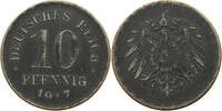 ERSATZMÜNZEN DES 1. WELTKRIEGS 10 PFENNIG EISEN -