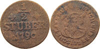 JÜLICH BERG 1/2 STÜBER Karl Theodor 1742-1799 -