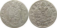 2 SCHILLING 1689 HAMBURG STADT  S-SS