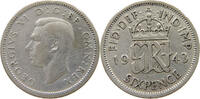 GREAT BRITAIN SIXPENCE GEORGE VI. (1936-1952) -