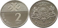 2 LATI 1993 LATVIA  PROOF