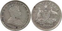 AUSTRALIA 3 PENCE EDWARD VII. (1901 - 1910) -